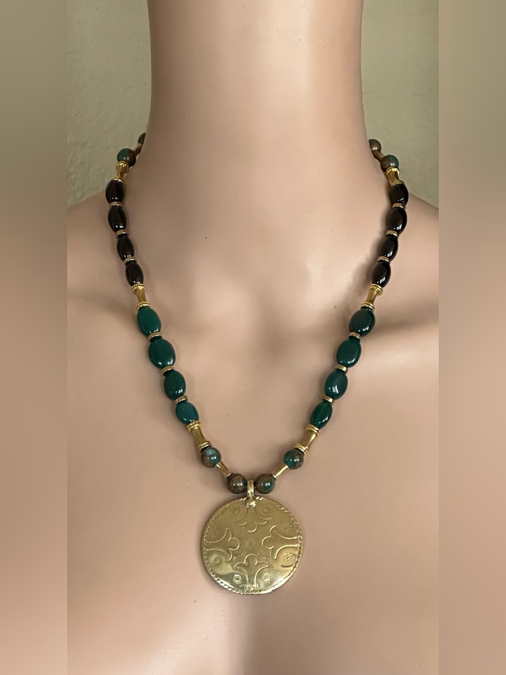 22-1/2 inch Onyx bead necklace NWOT - Picture 11 of 13